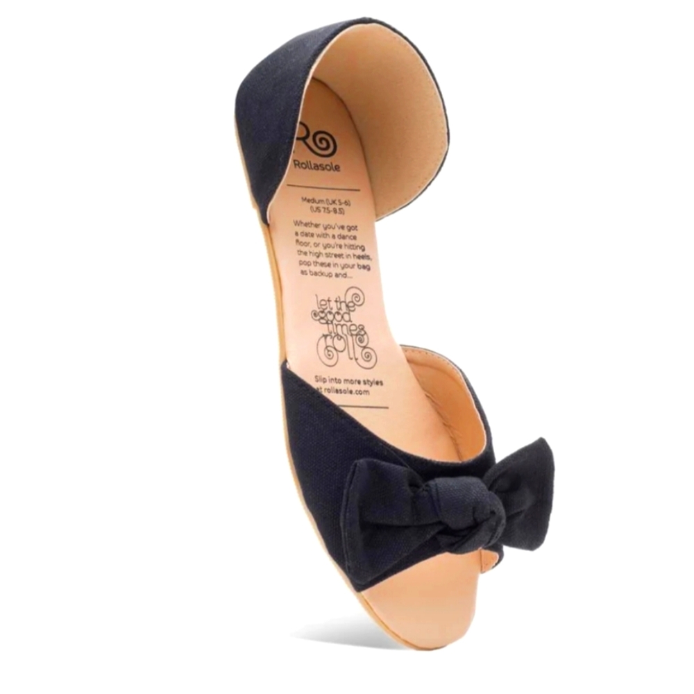 Rollasole Into The Night Black Shoes - Large 9.5-10.5
